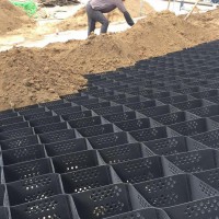 上海可打孔河道固土蜂巢土工网格 hdpe护坡植草格土工格室