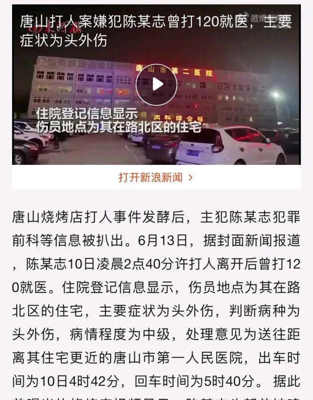 聂远高峰打人案_“唐山打人案”陈某志等多人被起诉_秦楚网十堰十月陈某自杀案
