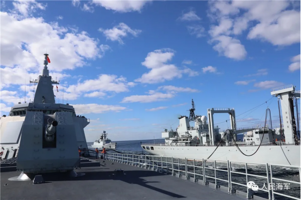 中俄举行海上军演2018_中俄海军在日本海举行联合军演_中俄海上军演