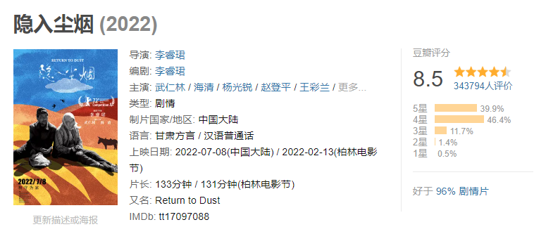 入尘林微尘×季尧_《入尘》林风尘_《隐入尘烟》的票房奇迹说明了什么