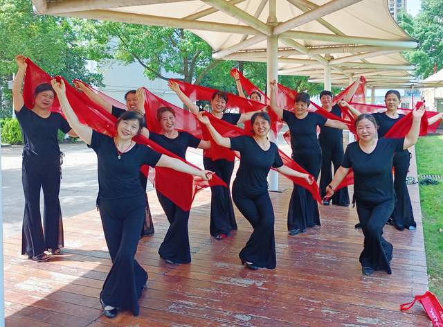 大妈为跳广场舞拿工具砍掉停车线_跳广场舞大妈_中国大妈被曝在卢浮宫跳广场舞