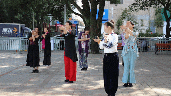 中国大妈卢浮宫门口跳广场舞_武汉大妈跳广场舞遭泼粪_大妈为跳广场舞拿工具砍掉停车线