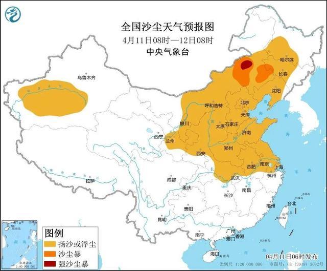 全国18省份有扬沙浮尘天气 冷空气与蒙古气旋影响