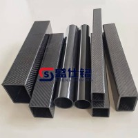 碳纤维圆管方管 来图定制 大口径多规格管材 盛仕铭厂家加工