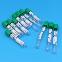 绿色管帽含肝素锂抗凝剂PET材质真空采血管_抽血管
