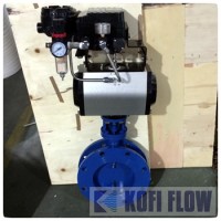 TD641W 调节型气动通风蝶阀 工业调节风阀 法兰式蝶阀