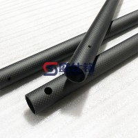 碳纤维圆管（带孔款）高强度  易安装 工业结构件减重优选