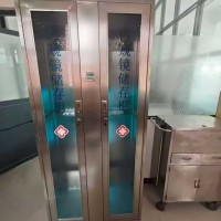 不锈钢内镜储存柜胃肠纤支镜单开双开门挂镜柜配紫外线消毒系统