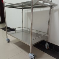 医用小推车不锈钢器械平板下送车