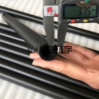 碳纤维圆管空心管 3K 平纹斜纹 航模车架机械支撑杆