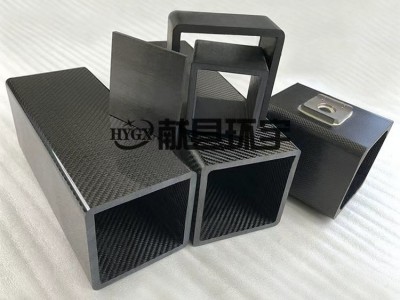 碳纤维空心方管预埋铝件一体加工 轻量化高强度碳纤维设备防护罩
