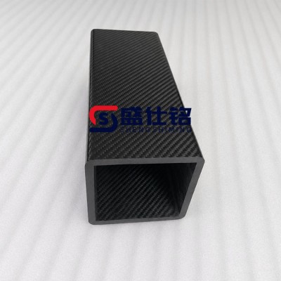 碳纤维空心方管预埋铝件一体加工 轻量化高强度防护罩 